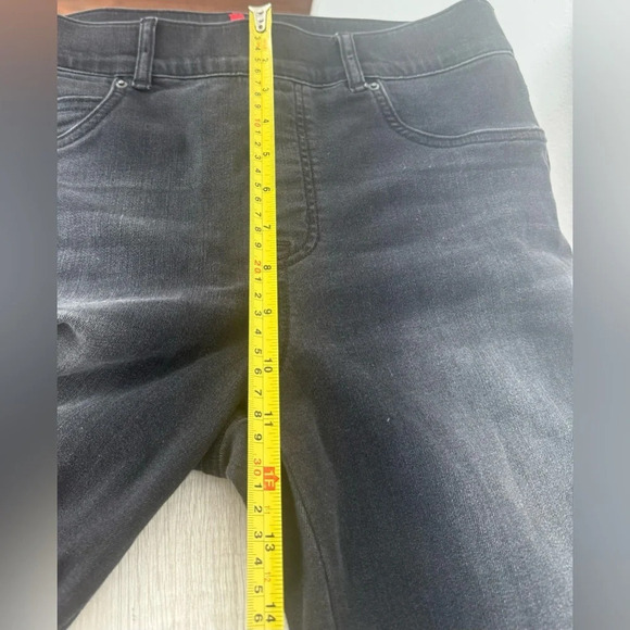 Spanx Vintage Wash Black Denim Jean Legging Jegging Size Medium - Picture 5 of 9
